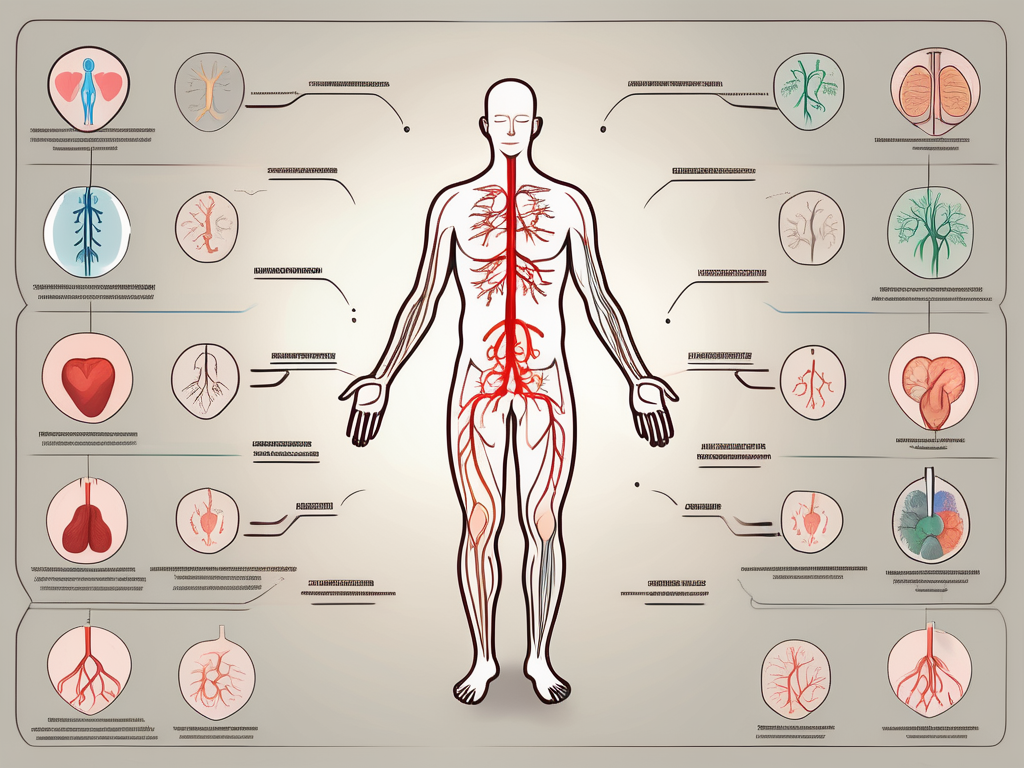 The human body highlighting the parasympathetic nervous system