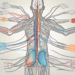 The nervous system highlighting the preganglionic parasympathetic nerve fibers