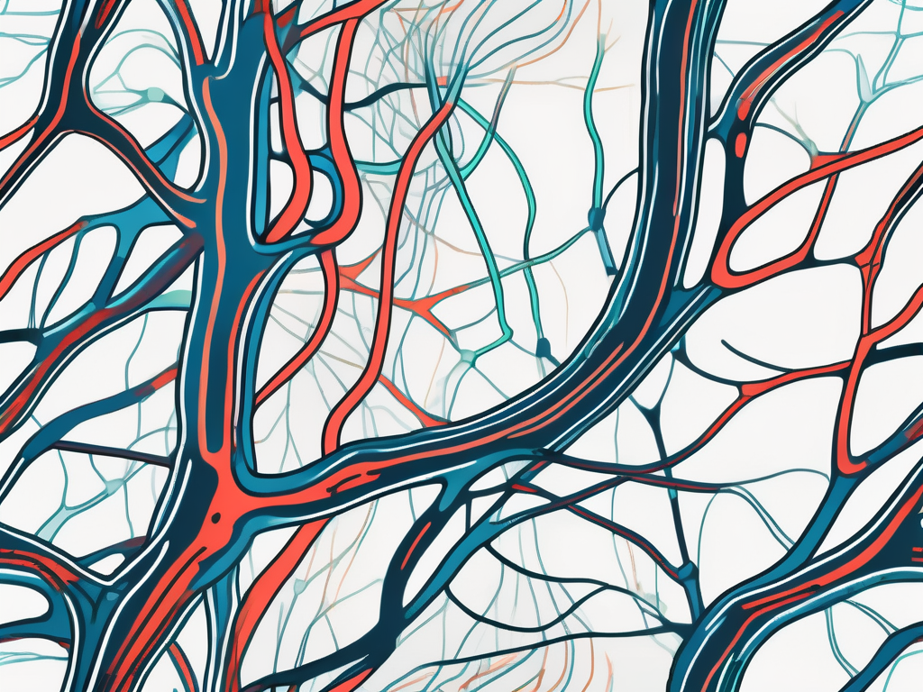 The human nervous system highlighting the parasympathetic nerve in a contrasting color