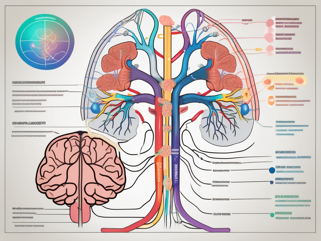 The parasympathetic nerve pathway