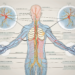 The human nervous system highlighting the parasympathetic nerve chain