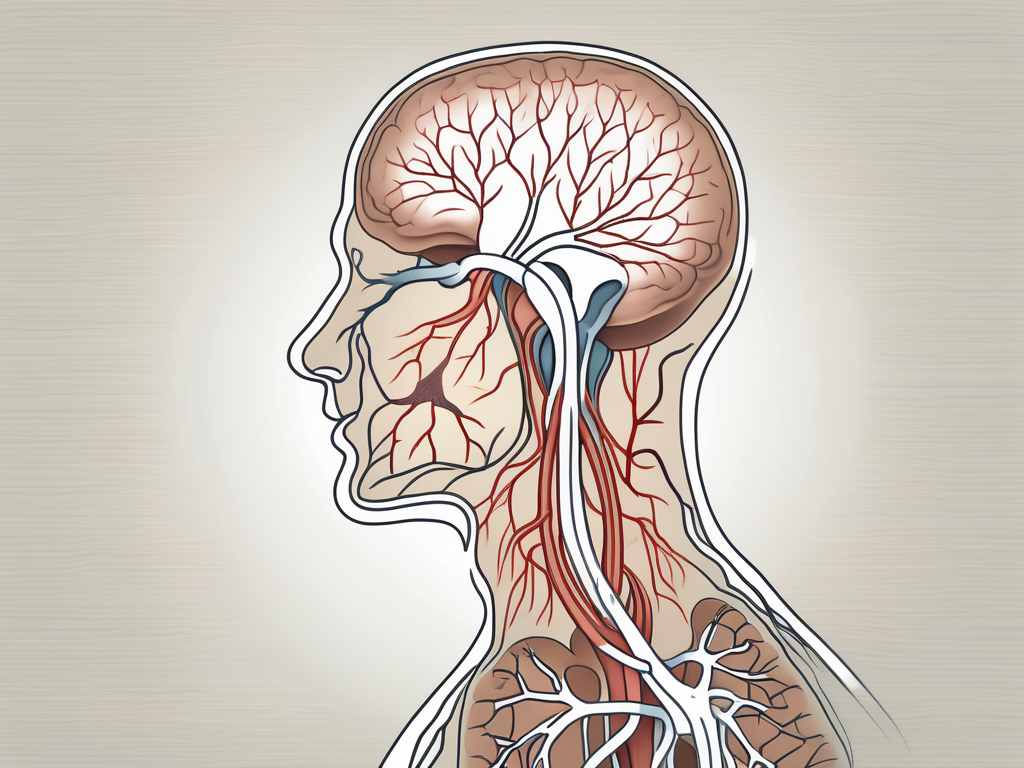 The human nervous system with a focus on the parasympathetic nerve