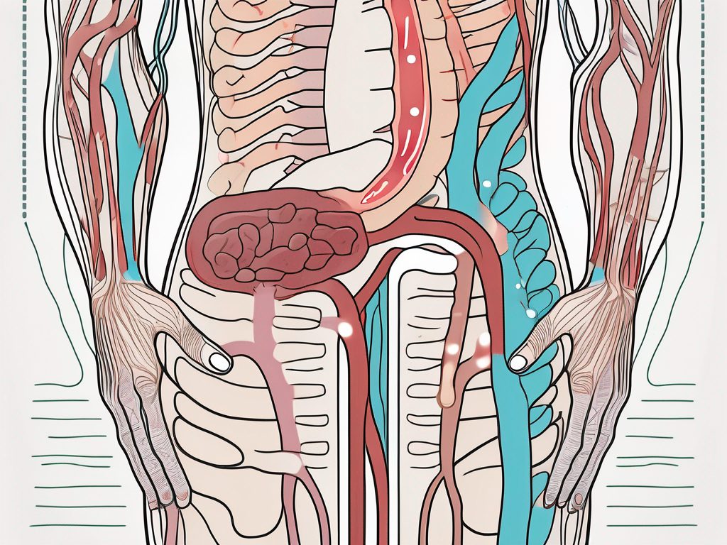 The human digestive system with a focus on the parasympathetic nerves