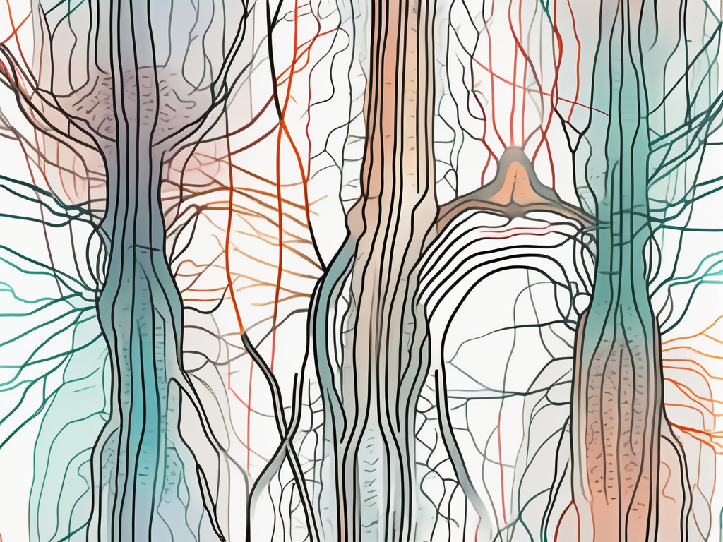 A nervous system highlighting the parasympathetic nerves