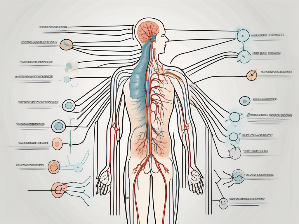 The human nervous system with a focus on the parasympathetic nerves