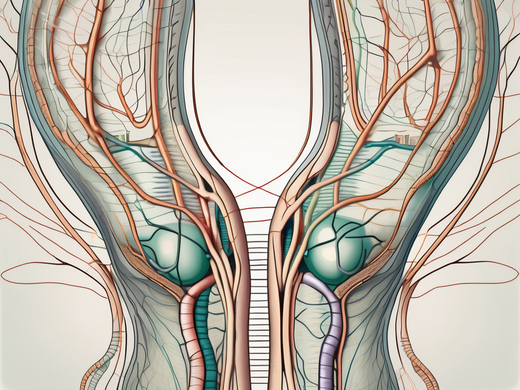 The parasympathetic nerve system in a human body