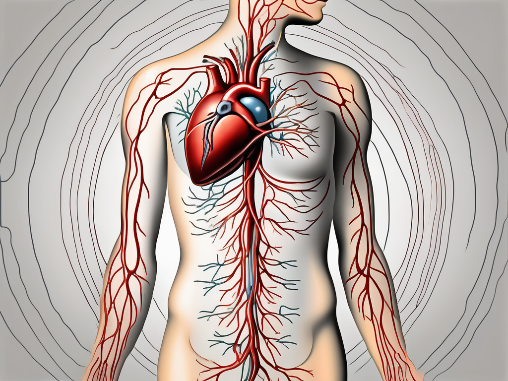 The human nervous system highlighting the parasympathetic nerves