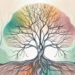 A serene landscape with a vibrant tree symbolizing a healthy nervous system