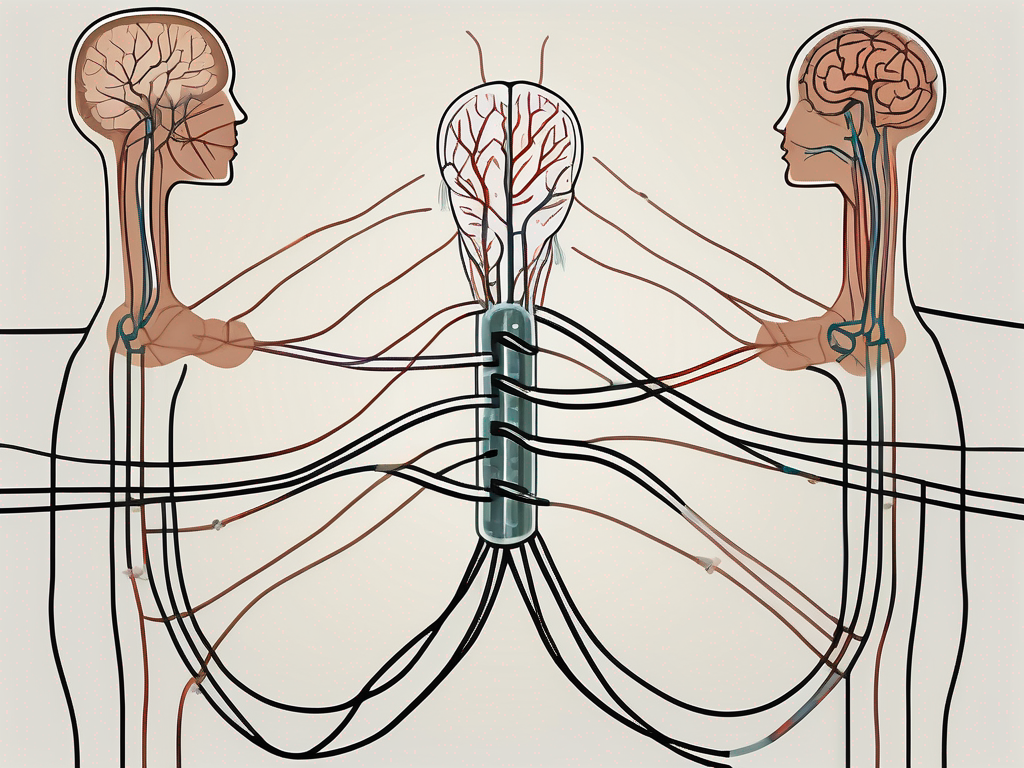 The parasympathetic nervous system with a focus on a single nerve