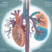 The parasympathetic nerve pathway intricately winding through various organs like the heart