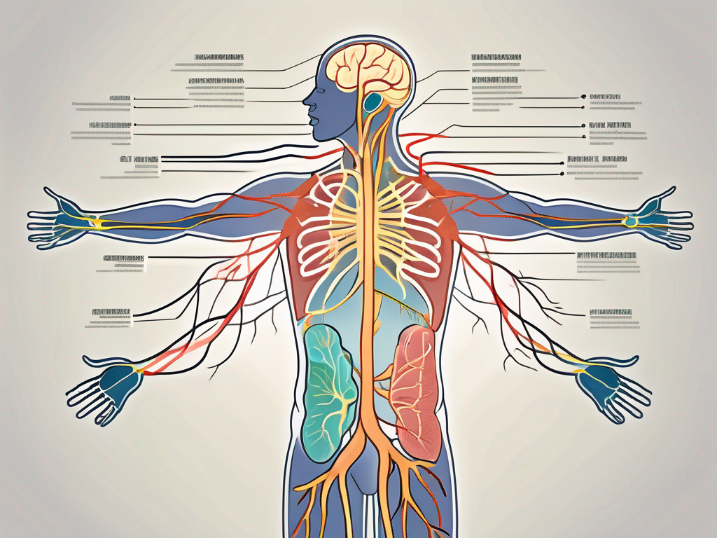 The human body highlighting the parasympathetic nervous system