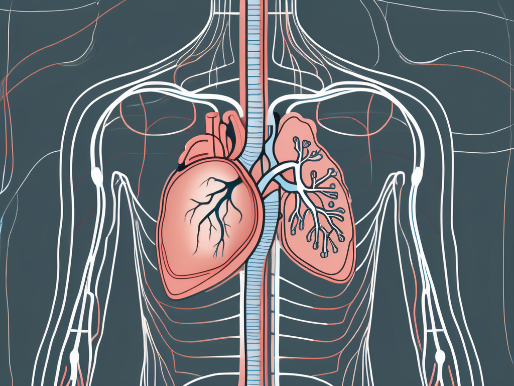 Various visceral organs such as the heart