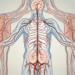 The human nervous system highlighting the parasympathetic nerve