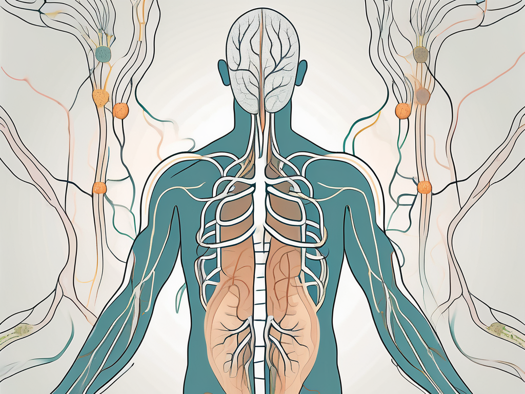 The human body highlighting the parasympathetic nervous system