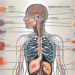 The peripheral nervous system highlighting the parasympathetic nerve