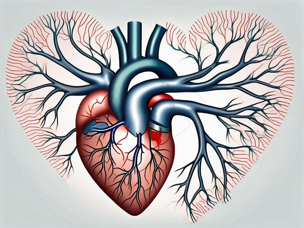 The heart with the main parasympathetic nerve