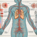 The human nervous system highlighting the parasympathetic nerves