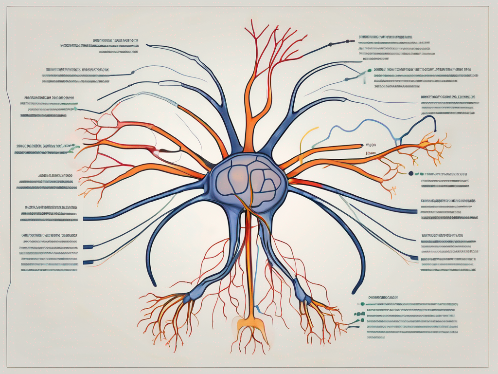 A parasympathetic nerve synapse