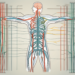 The human nervous system highlighting the parasympathetic nerves