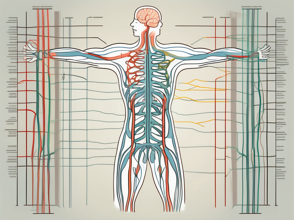 The human nervous system highlighting the parasympathetic nerves