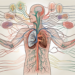 The human nervous system highlighting the parasympathetic nerves