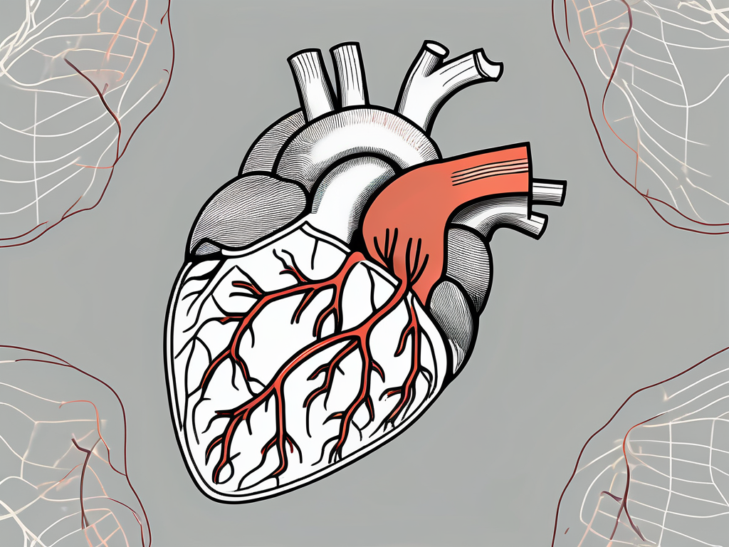 The human heart showing the parasympathetic nerve fibers innervating it