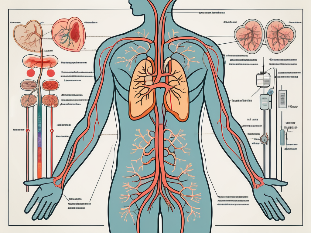 The human nervous system highlighting the parasympathetic nerves